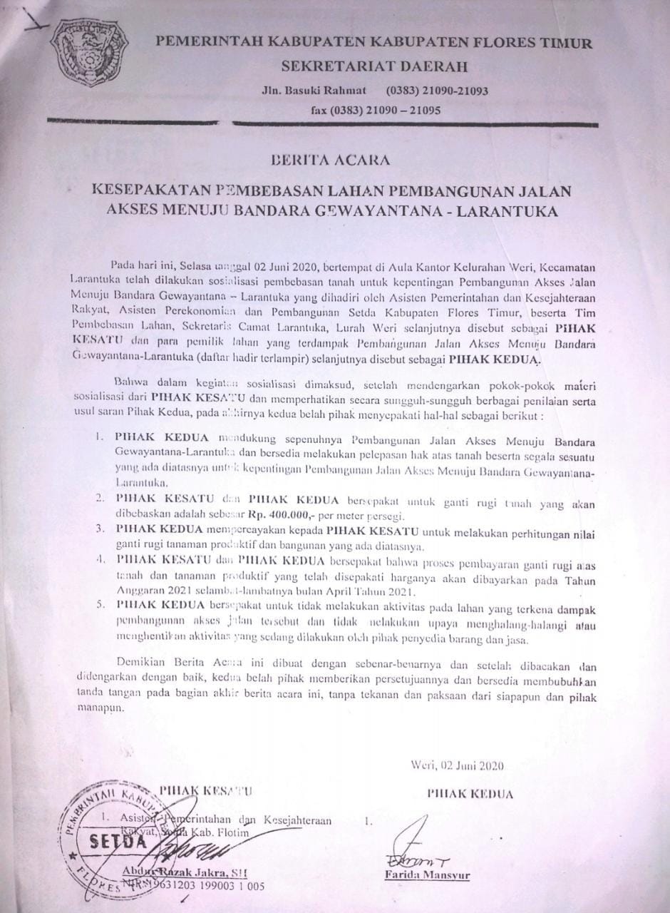 Akses Bandara, Lambertus Baon, Nico Wain