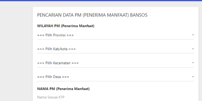 Bansos tidak diverifikasi 30 hari artinya