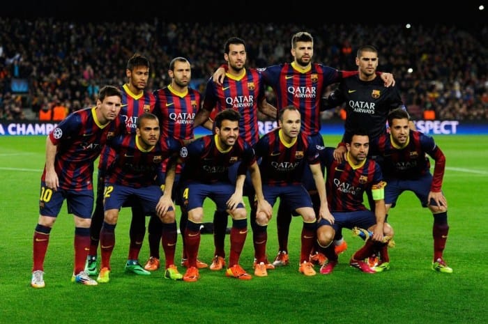 Susunan pemain barcelona vs man city