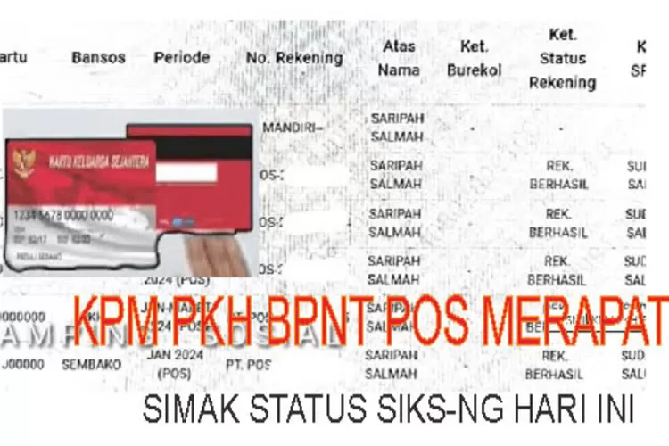 bansos, BPNT, KPM, PKH