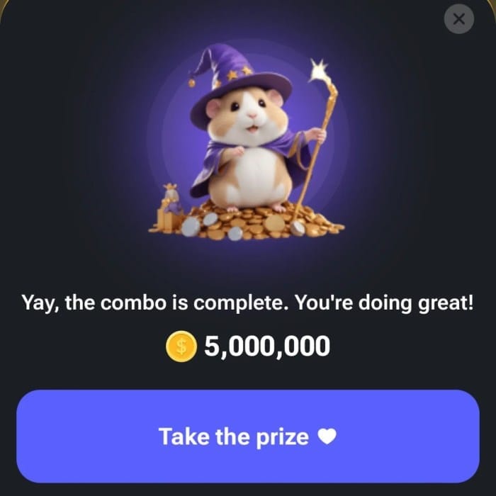 Kode sandi hamster kombat hari ini 10 agustus