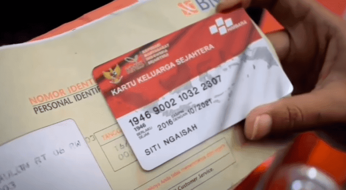 Program bantuan sosial melalui kartu KKS