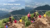 Bocil Akamsi, Gunung Ungaran, Aksi Nekat, Pendakian Anak-anak, Viral di TikTok, Keberanian Bocil, Perlengkapan Seadanya, Komentar Lucu Warganet, Semangat Petualang, Puncak Gunung.