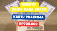 Klaim DANA gratis, Program Kartu Prakerja, Syarat daftar Kartu Prakerja, Insentif pelatihan, Upgrade keterampilan, Nomor HP terpilih .