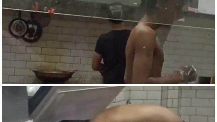 Ayam Jatinangor, Karyawan bertelanjang dada, Restoran viral, Gambir Jakarta, SOP restoran, Outlet tutup sementara, Video viral, Karyawan melanggar SOP, Dapur berantakan, Permohonan maaf, karyawan, Ayam Jatinangor House, Cloud kitchen Gambir