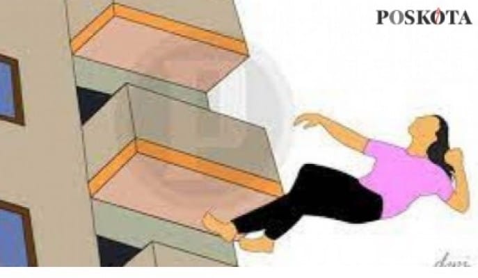 Wanita terbunuh, apartemen Cisauk, Gardenia Tower, korban jatuh, sewa apartemen, investigasi polisi, Polsek Cisauk, Saksi kejadian, visum.