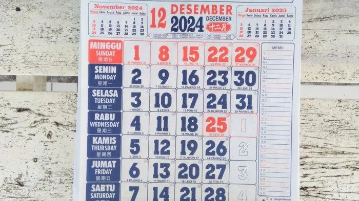 kalender Desember 2024, weton Jawa 2024, Senin Pahing 2024, neptu hari Jawa, pasaran Jawa Pahing, kalender Jawa lengkap, tanggal baik Jawa, Wuku Mahanil Je, hari besar Desember, weton dan neptu, penanggalan Jawa 2024, libur nasional Desember, cuti bersama Desember, kalender Hijriyah 2024