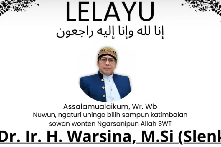 Ki Dalang Warseno Slenk viral ki dalang warseno slank, ki warseno meninggal, kronologi ki warseno, dalang warseno slank, penyebab kematian ki warseno, serangan jantung fatal, pemakaman ki warseno, budaya jawa, radio suara slank, dalang nyentrik, seni pedalangan indonesia, sukoharjo, permakaman depokan klaten, pelestarian budaya jawa, Profil Ki Warseno Slenk