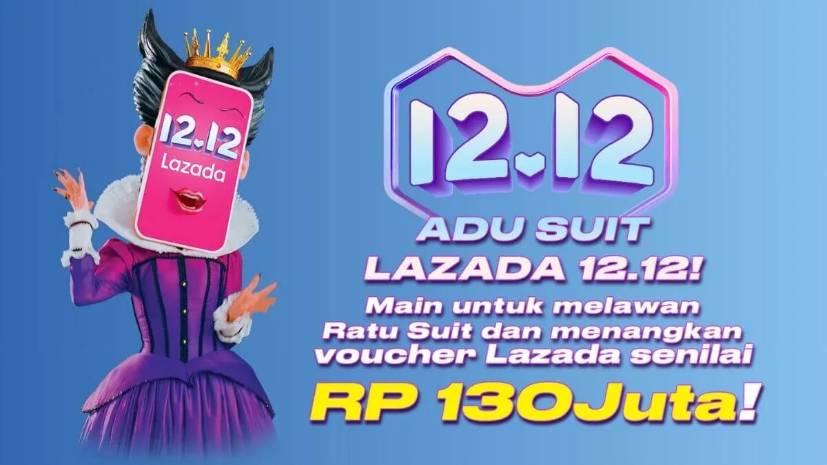 Adu Suit Lazada, Lazada 12.12, Promo Adu Suit, Voucher Lazada, Diskon Lazada 12.12, Lazada Gratis Ongkir, Bonus Dadakan Lazada, Belanja Hemat Lazada, Lazada Gunting Batu, Promo Tanggal Kembar, adu suit lazada 12.12 link