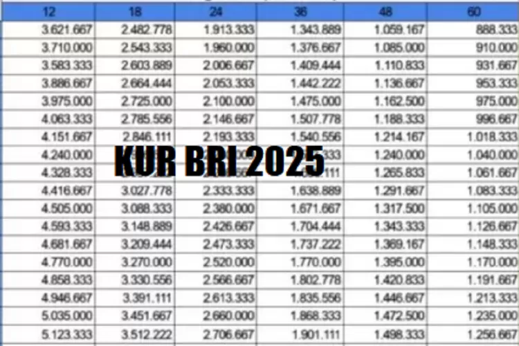 pinjaman KUR BRI, tabel pinjaman terbaru, bunga KUR rendah, Non KUR BRI, angsuran KUR 2025, kredit usaha rakyat, pinjaman UMKM BRI, tabel angsuran Non KUR, tips pinjam uang, cara ajukan KUR, tenor pinjaman BRI, bunga pinjaman rendah, pinjaman usaha kecil, tabel kredit BRI, solusi keuangan UMKM, pinjaman kur bri 2025