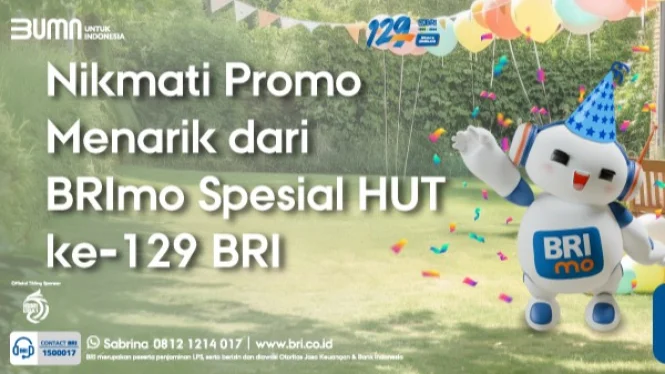 Promo BRI, Diskon BRI, Cashback BRImo, Promo Ulang Tahun BRI, Promo Bank Rakyat, Promo HUT ke-129, Diskon makanan BRI, Cashback minuman BRI, Promo fashion BRI, Promo hiburan BRI, Promo diskon Tokopedia, Cashback Kopi Kenangan, Diskon Pedro BRI, Cashback Pizza Hut, Diskon XXI