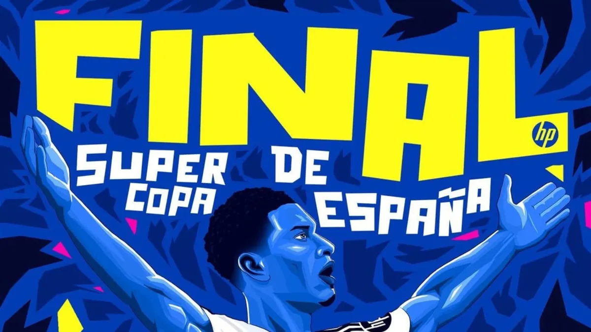 El Clasico, Real Madrid, Barcelona, Supercopa de Espana, King Abdullah Sports City, Jeddah, kick-off 02.00 WIB, laga final, Madrid vs Barcelona, pertandingan seru, prediksi skor, Bellingham, Mbappe, Ancelotti, Hansi Flick, La Liga, Barcelona kalah, Madrid menang, pertandingan sengit, 2025 El Clasico