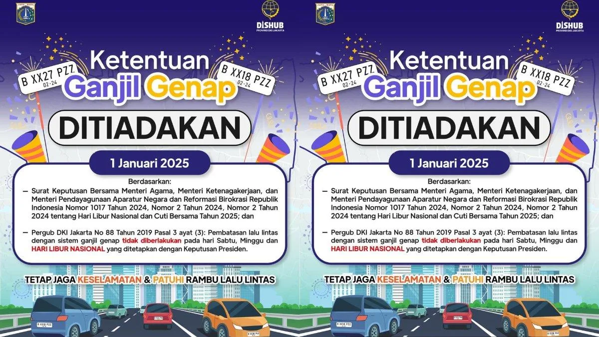 aturan ganjil genap jakarta, libur imlek 2025, aturan ganjil genap, ganjil genap libur, ganjil genap jakarta, ganjil genap ditiadakan, peraturan lalu lintas, kebijakan ganjil genap, surat keputusan menteri, isra mikraj 2025, cuti bersama jakarta, ganjil genap januari 2025