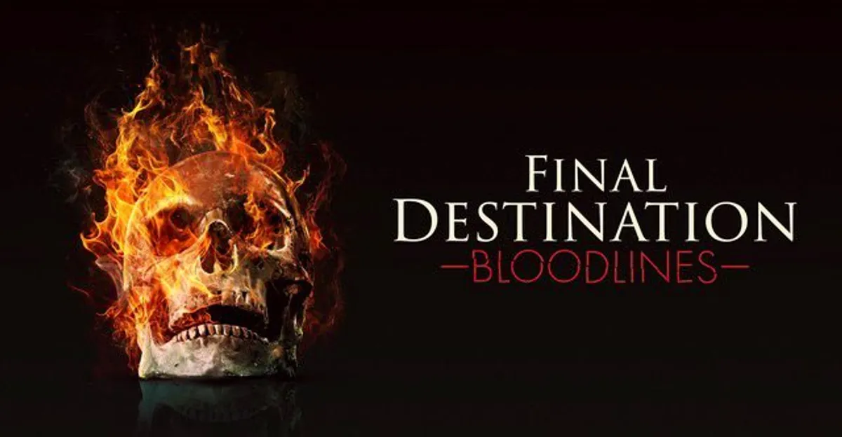 Final Destination, Bloodlines, film horor, sekuel terbaru, rilis Mei 2025, ketegangan seru, adegan kematian, misteri horor, Brec Bassinger, Teo Briones, Kaitlyn Santa Juana, film IMAX, kecelakaan restoran, Alex referensi, kereta Wendy, box office, visual dramatis, pengalaman horor.