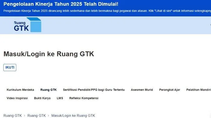 Ruang GTK, cara login, aplikasi guru, login Ruang GTK, belajar guru, modul ajar, reset password, pelatihan guru, link Ruang GTK