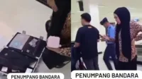 Koper dibobol, pencurian bandara, perhiasan hilang, Lion Air, Bandara Kendari, barang berharga, bagasi pesawat, polisi selidiki, video viral