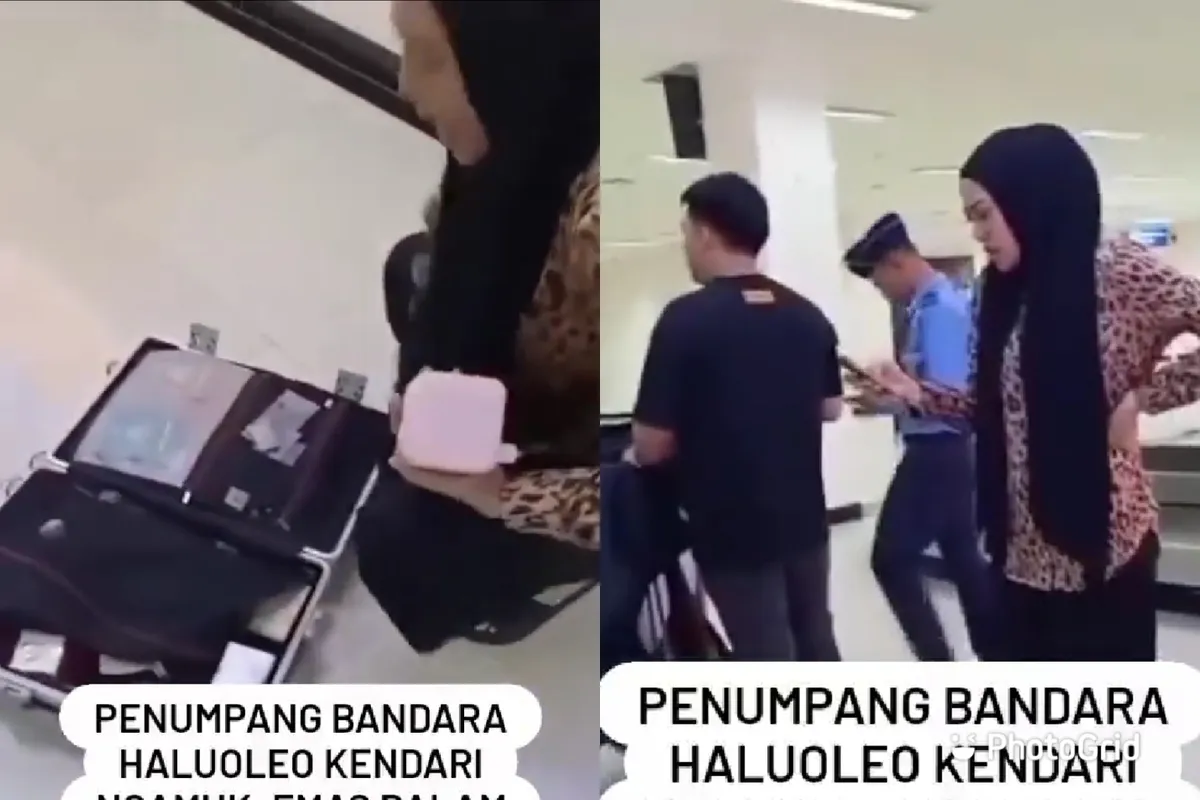Koper dibobol, pencurian bandara, perhiasan hilang, Lion Air, Bandara Kendari, barang berharga, bagasi pesawat, polisi selidiki, video viral