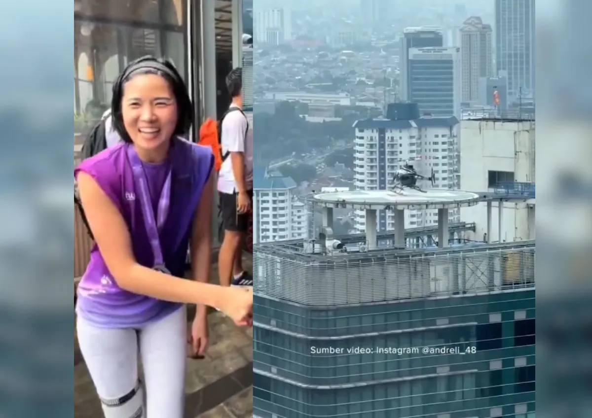 Caroline Riyadi, helikopter Jakarta, Lippo Group, video viral TikTok, rendah hati, konglomerat Indonesia, Bayu TikTok
