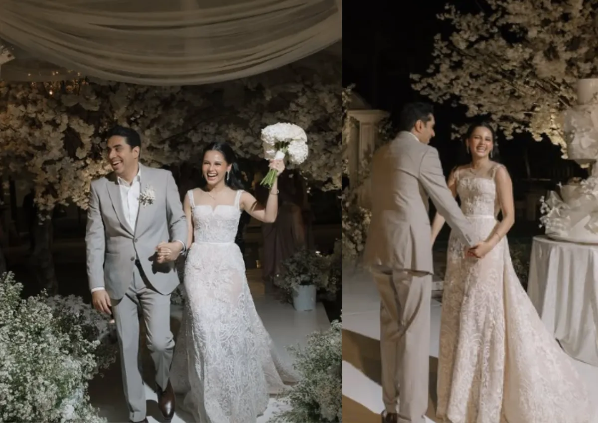 Yunita Siregar, Wicky Victor, pernikahan romantis, Hari Valentine, cinta sejati, artis menikah, wedding vibes, pasangan bahagia, momen spesial