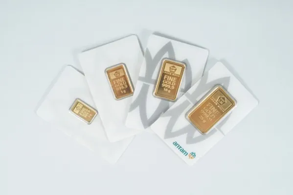 Harga emas Antam, Logam Mulia, beli emas, pajak emas, buyback emas, harga emas gram, emas batangan, harga Maret 2025