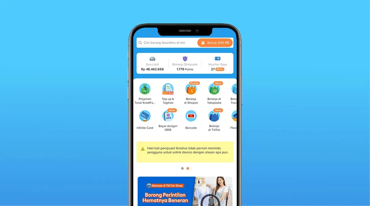 Kredivo, pinjaman online, cicilan 0%, bayar tagihan, virtual account bank, OJK, pinjaman tunai, aplikasi Kredivo, bayar lewat aplikasi, pinjol aman.