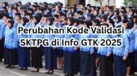 Kode validasi SKTPG, Info GTK, tunjangan sertifikasi, pencairan tunjangan, perubahan kode, verifikasi rekening, status SKTPG, proses tunjangan