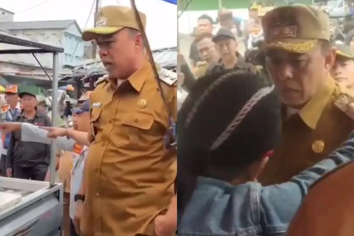 Wabup Tuba, cekcok pedagang, Pasar Modern Unit 2, Hankam Hasan, keributan pasar, viral Wabup Lampung, konflik lapak, tertibkan pasar