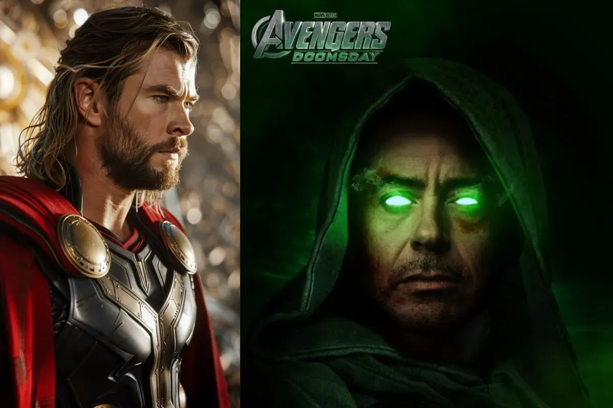 Chris Hemsworth, Avengers Doomsday, Thor comeback, Robert Downey Jr., Doctor Doom, X-Men MCU, Fantastic Four, multiverse Marvel, Avengers Secret Wars, MCU fase 6.