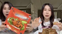 Sibungbung TikTok, food vlogger viral, ayam goreng Widuran, status non halal, video dihapus, netizen kecewa, konten sensitif, review makanan, kasus halal haram, food content creator.