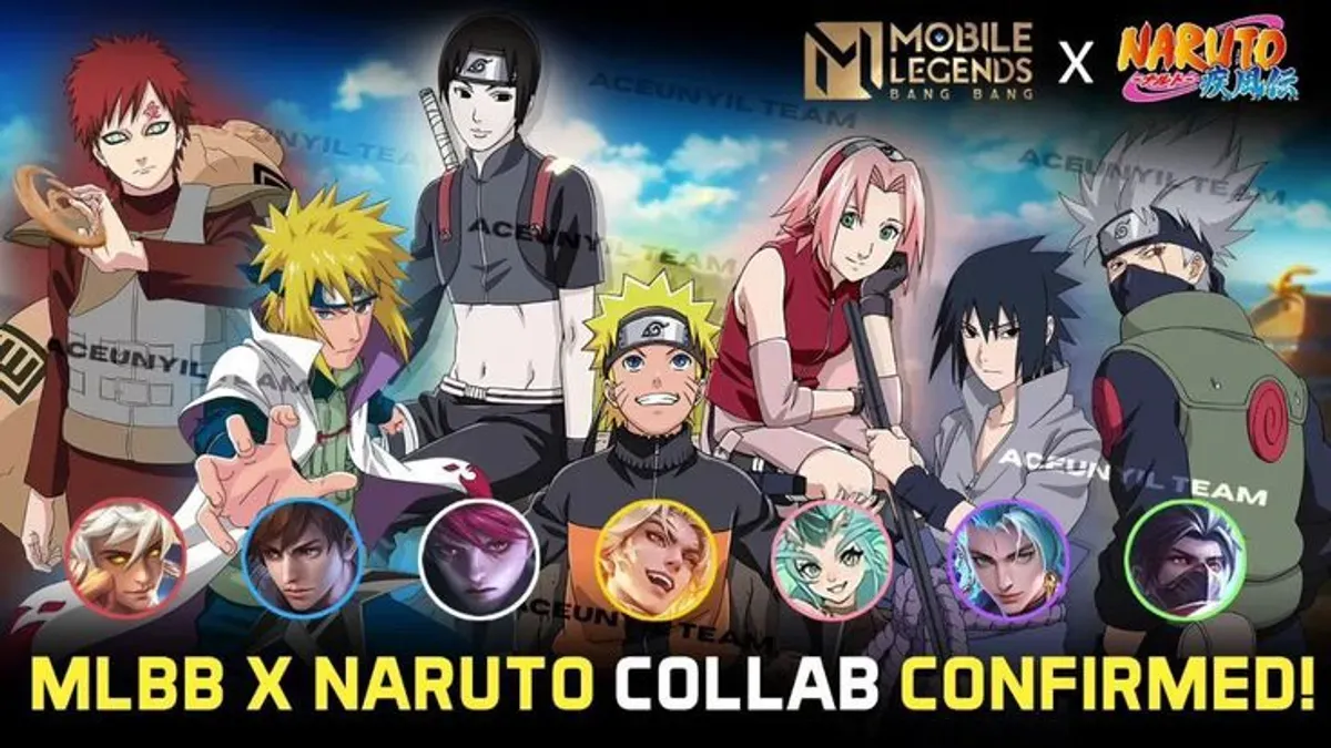 MLBB Naruto, skin eksklusif Naruto, voice line MLBB, kolaborasi anime game, suara hero MLBB, Naruto di Mobile Legends, event MLBB x Naruto, karakter Naruto MLBB, Moonton x Naruto, suara ikonik anime