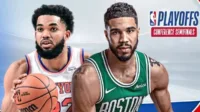 NBA 2025, New York Knicks, Boston Celtics, Jayson Tatum cedera, Madison Square Garden, Game 5 NBA, streaming NBA, semifinal wilayah Timur, best of seven, playoff NBA.
