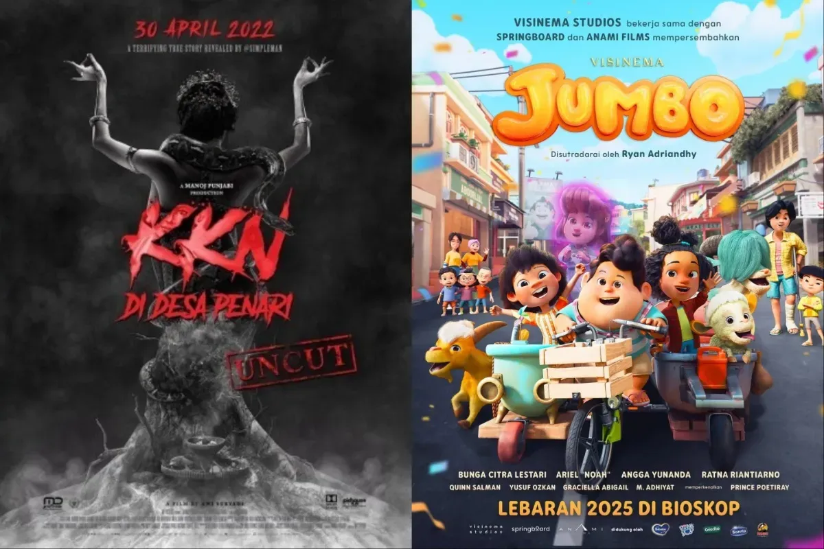 film animasi Indonesia, penonton terbanyak, film Jumbo terlaris, KKN tersalip, rekor bioskop, dongeng ajaib, visinema jumbo