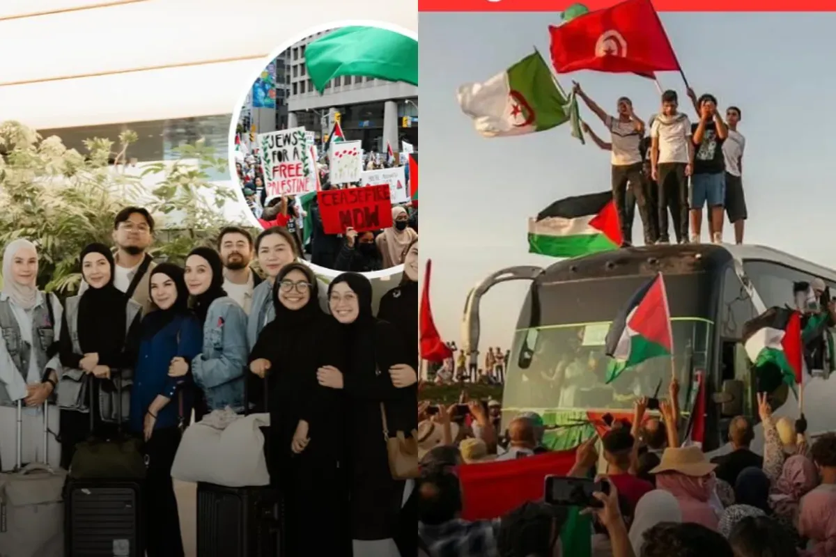 WNI ke Gaza, aksi damai Palestina, Global March to Gaza, longmarch ke Rafah, aktivis dunia gabung, selebriti bela Gaza, tuntutan kemanusiaan Palestina, seruan bantu Gaza, stop agresi Israel, perjuangan warga sipil