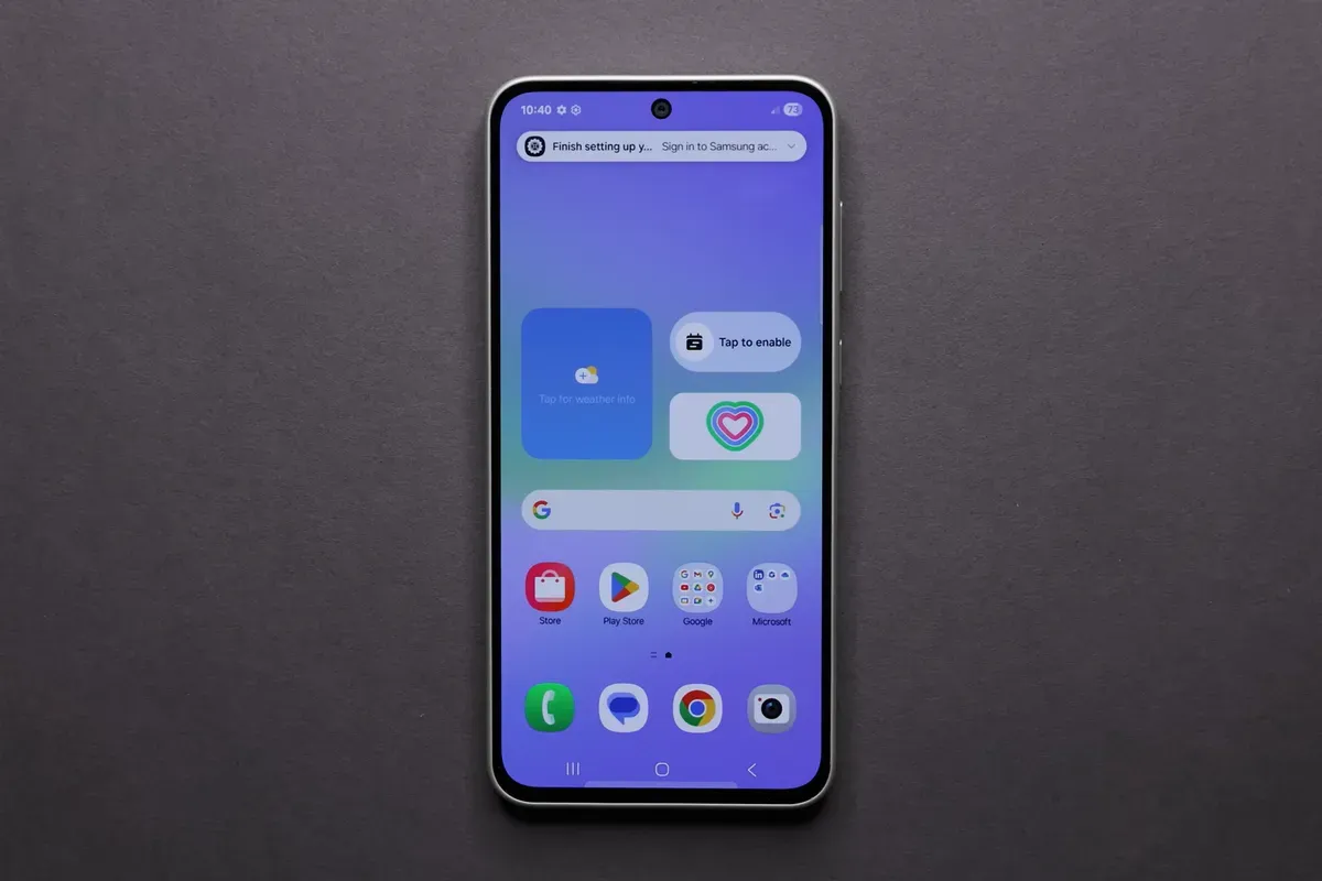 Galaxy A36, HP mid-range, Snapdragon 6 Gen 3, kamera 50 MP, layar AMOLED, fast charging, One UI 7, Android 15, tahan air, NFC eSIM