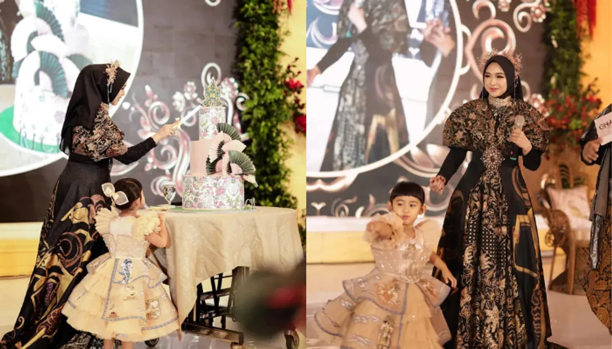 ultah Ria Ricis, ulang tahun Moana, pesta Rp1 miliar, tema etnik Nusantara, Ricis dan Moana, ibu dan anak, pesta mewah artis, momen keluarga seleb