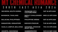 My Chemical Romance, konser MCR, Hammersonic Festival, tur Asia MCR, MCR Jakarta 2026, harga tiket MCR, tiket MCR Singapura, tiket MCR Malaysia, band rock legendaris, MCR balik Indonesia