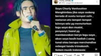 charly van houten, bebas royalti, vokalis st12, hadiah musik, apresiasi musisi, lagu indonesia, perbedaan aturan, sistem royalti, musisi indonesia, gebrakan chary