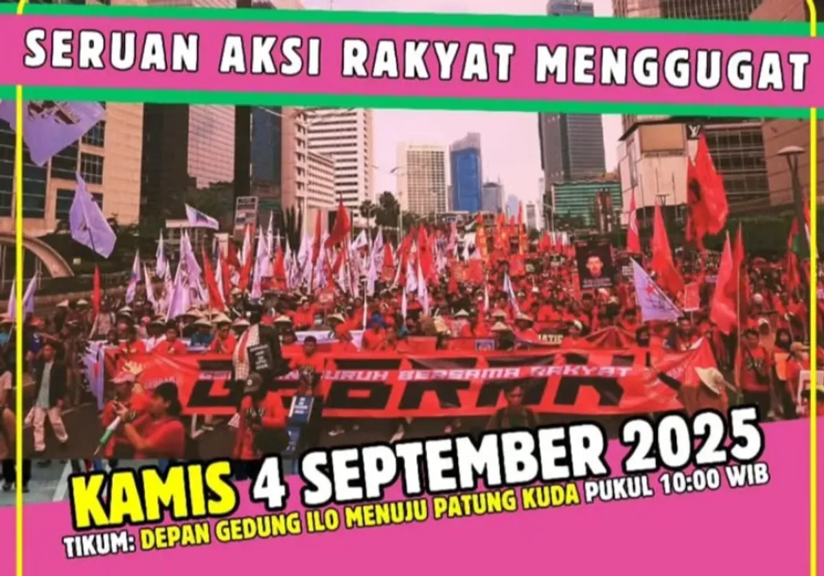 aksi gebrak, demo buruh, harga sembako, pajak rakyat, tuntutan rakyat, RUU perampasan aset