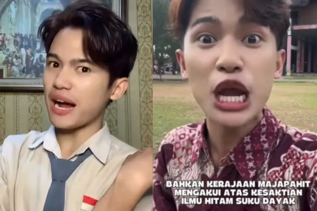 Rizky Kabah, konten kontroversial, hina guru, suku Dayak, viral TikTok