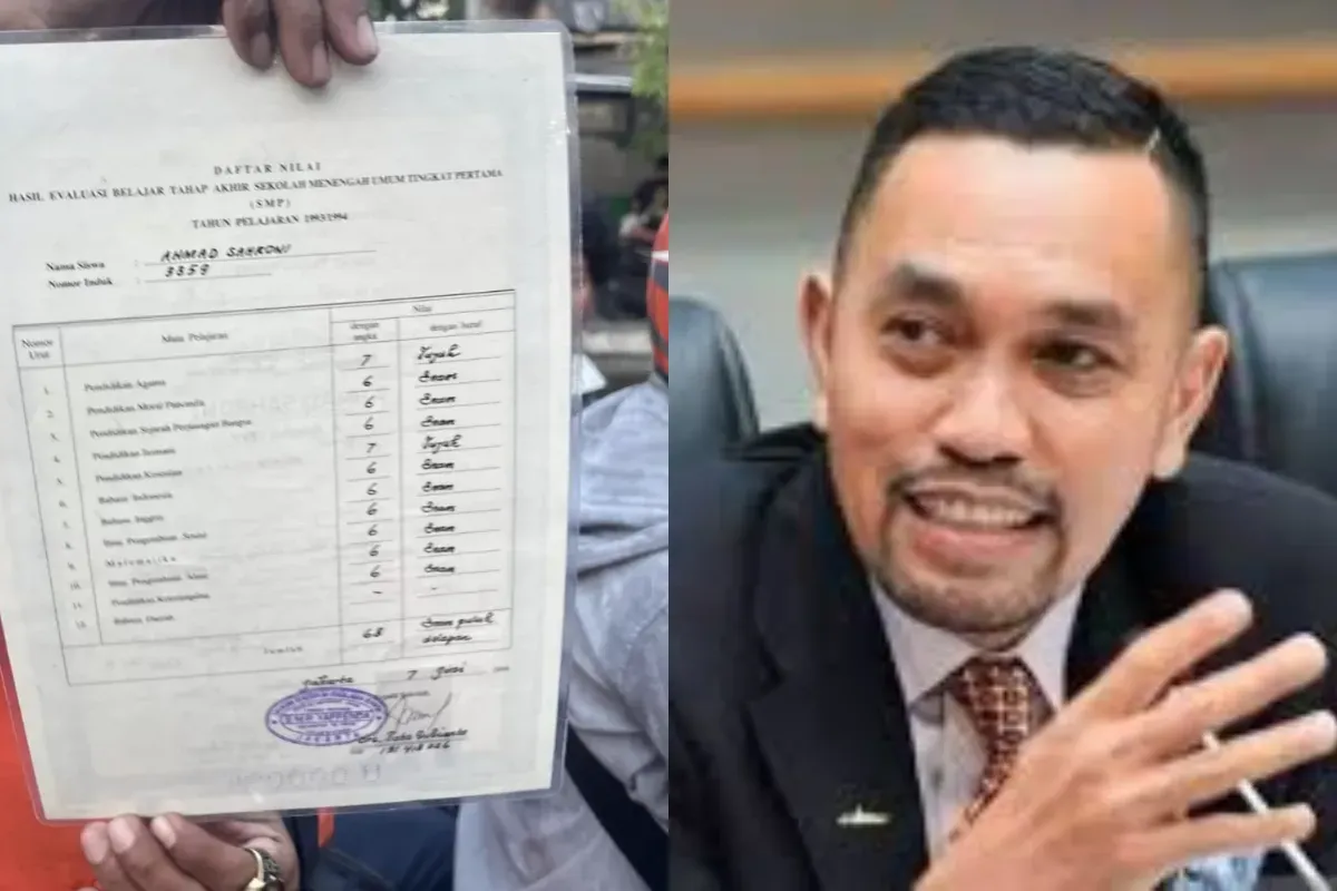 Ahmad Sahroni, ijazah SMP, nilai akademik, DPR kontroversi, netizen sindir, mental tertolol, komentar pedas