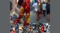 Iron Man life-size, patung kolektor, Ahmad Sahroni, Sultan Priok, Marvel fans, barang mewah