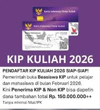 2026, DIBUKA, Duit, gratis, KIP, Kuliah, resmi, Saku