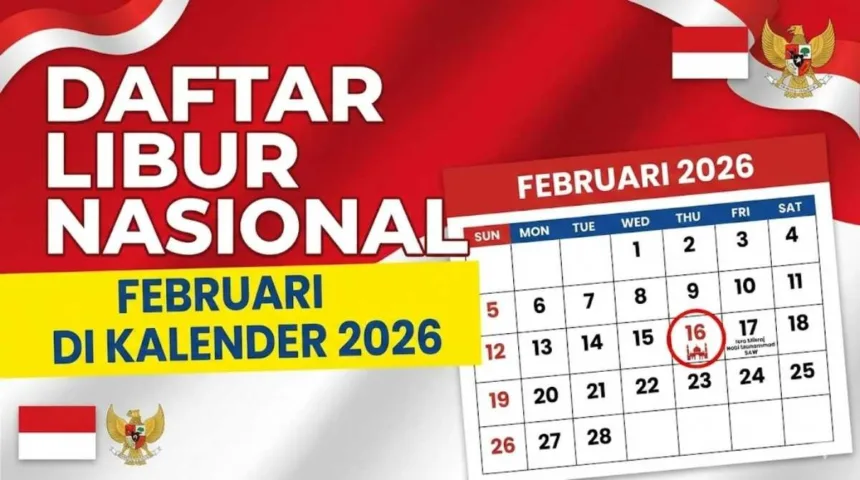 2026, bersama, cuti, Februari, Merah  Long Weekend, Tanggal