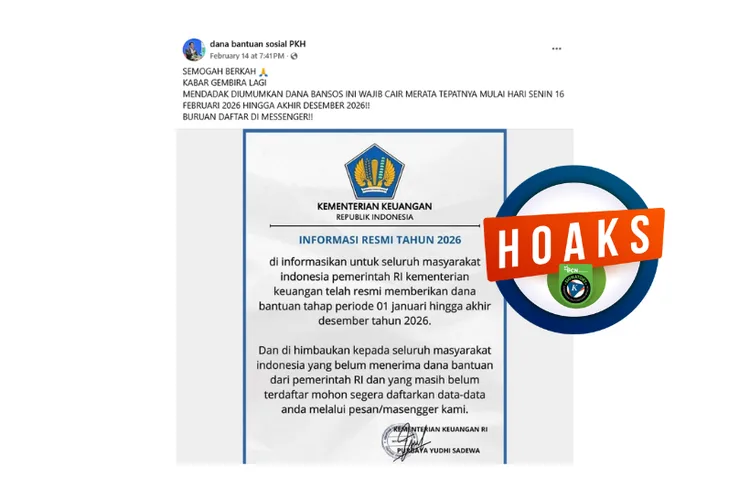 2026, bansos, bantuan, blt, cair, hoaks, Kemenkeu, kesra, Pemerintah, Pencairan