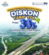 2026, 30 Persen, arus, Balik, lebaran, mudik, Pemerintah, Periode, Potongan, Tarif, Tol