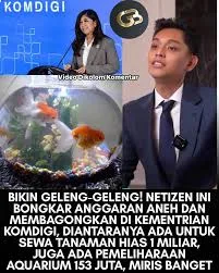 Akuarium, Komdigi, Rp135 Juta, Sewa, Tanaman, Viral