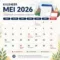 2026, bersama, cuti, Kalender, Libur, Mei, merah, nasional, Pemerintah, Tanggal