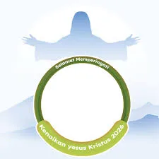 2026, Desain, Hari, Inspiratif, Kenaikan, link, Modern, Twibbon, Yesus Kristus