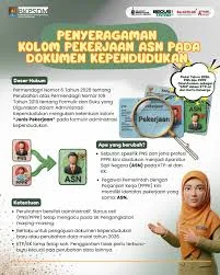 2026, Aparatur, ASN, Kategori, Klasifikasi, ktp, KTP-el, negara, Pekerjaan, Perubahan, Sipil