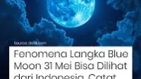 alam, Biru, BLUE MOON, Bulan, Indonesia, langit
